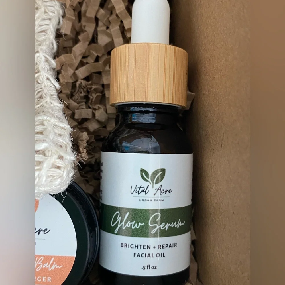 NIB Vital Acre Urban Farm Holistic Skincare Starter Bundle Farm to-skin products